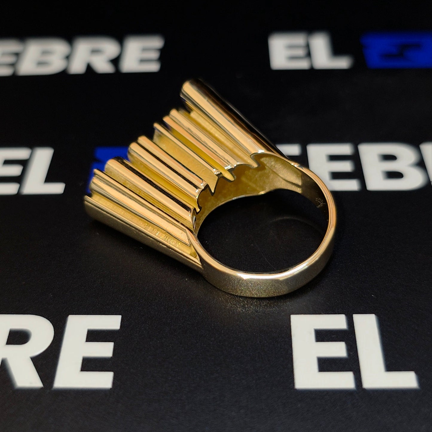 Name Ring 1/2 With Stone in first letter and tail