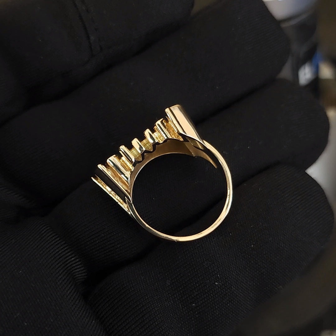 Diseño 3D para Sortija de Nombre en ORO