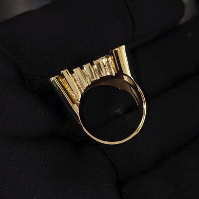Name Ring 1/4 With Moissanite in tail