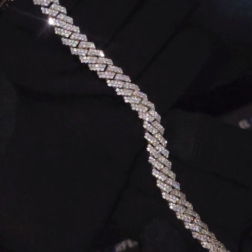 12mm CubanLink Prong Setting