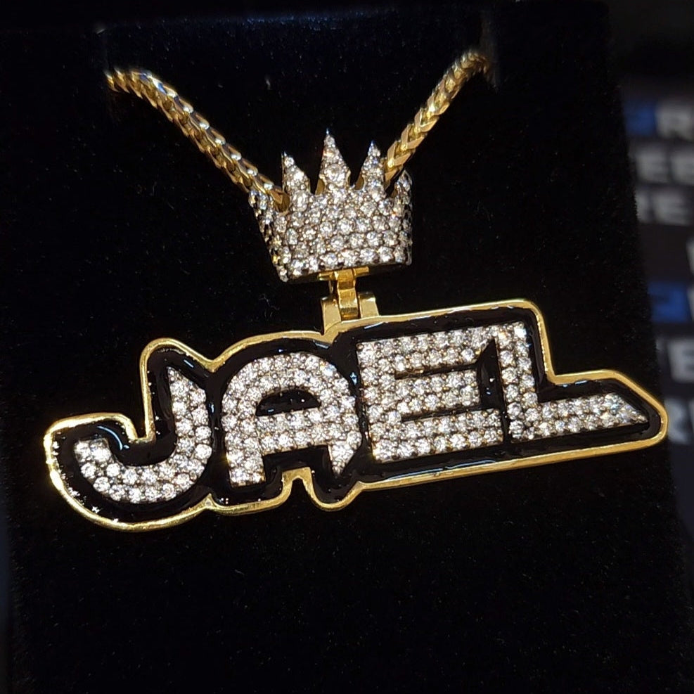 Diseño 3D para Pendant 2" de Nombre en ORO