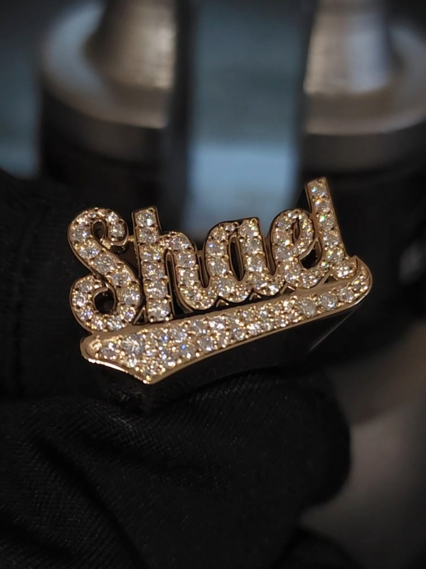 Diseño 3D para Sortija de Nombre en ORO
