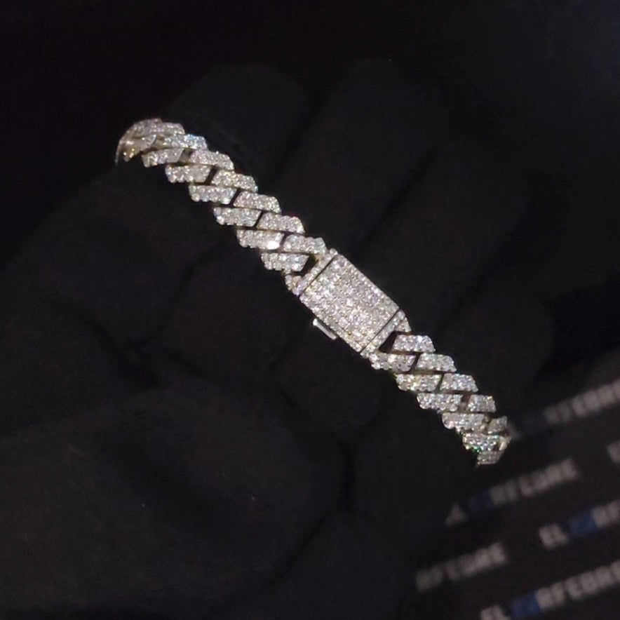 12mm CubanLink Prong Setting