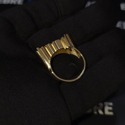 10K Name Ring 1/4 with Full Top Stone